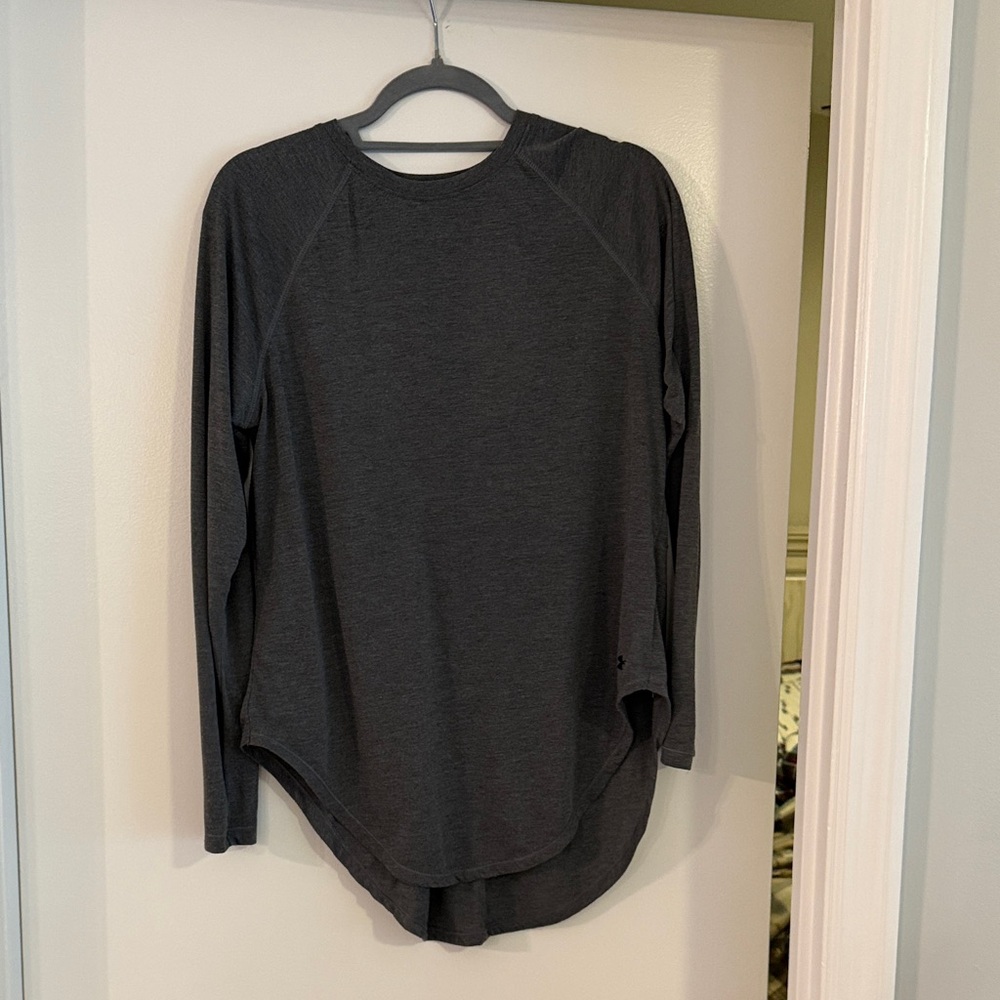 Women's grey Long Sleeve athleisureTop